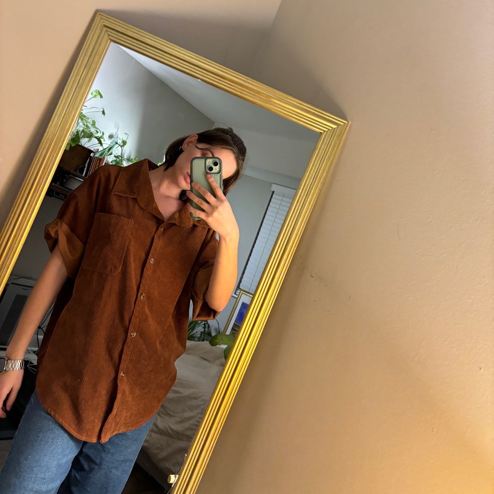 Corduroy button down